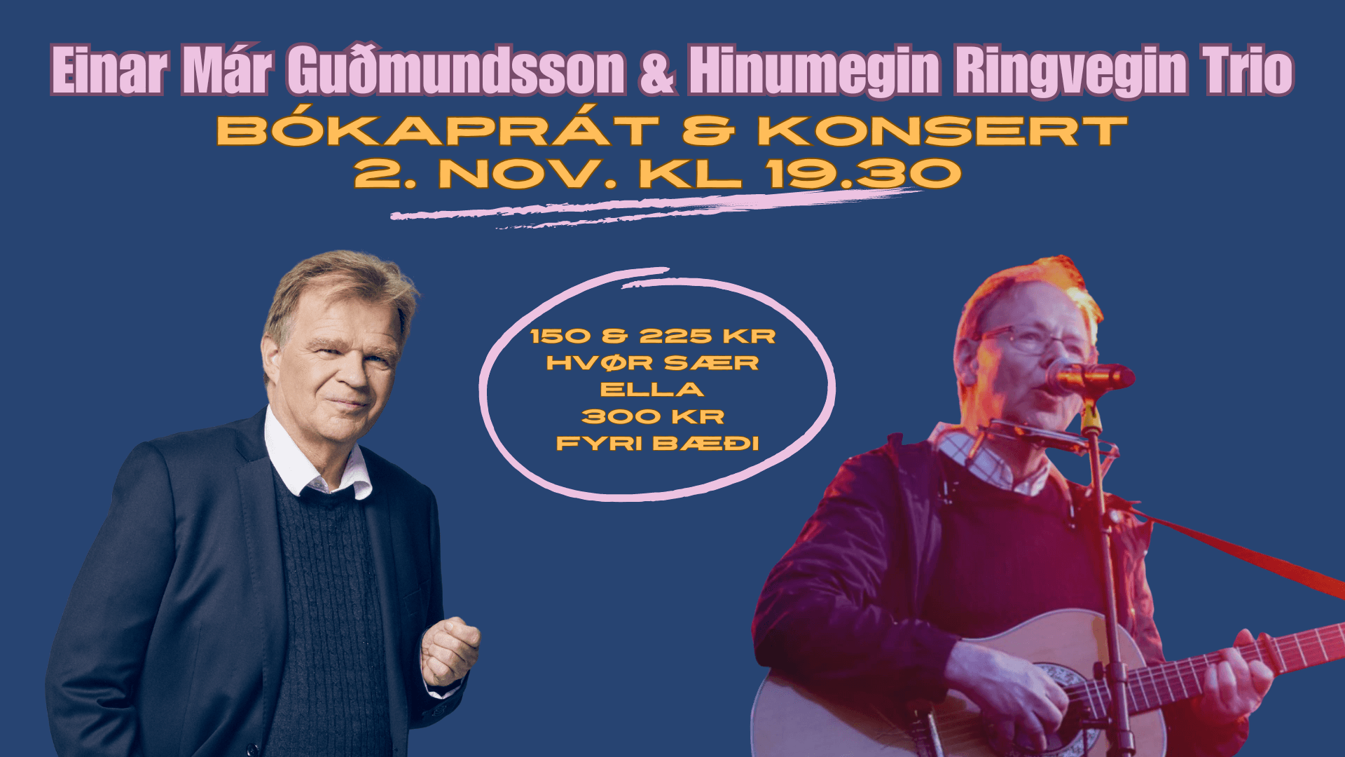 Bókaprát & Konsert