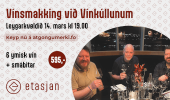Vínsmakking við Vínkúllunum