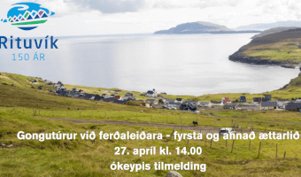 Gongutúrur í Rituvík við ferðaleiðari