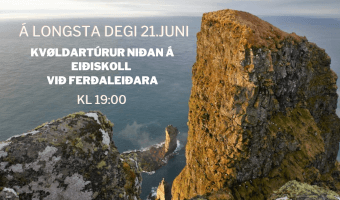 Kvøldartúrur niðan á Eiðiskoll 21. juni