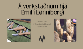 Á verkstaðnum hjá Emil í Lønnibergi