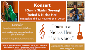 Konsert við Tórfríð & Niclas Hera í Gamla skúla