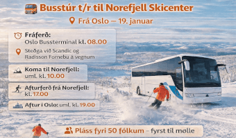 Bussur t/r til  Norefjell Skisenter