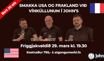 Smakka USA og Frakland við Vínkúllunum í John's