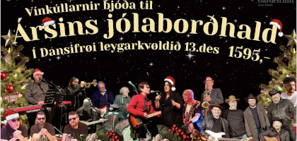 Ársins jólaborðhald við Vínkúllunum og Kim & Drúvunum