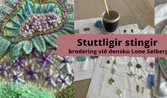 Brodering við Lone Sølberg - Stuttligir stingir
