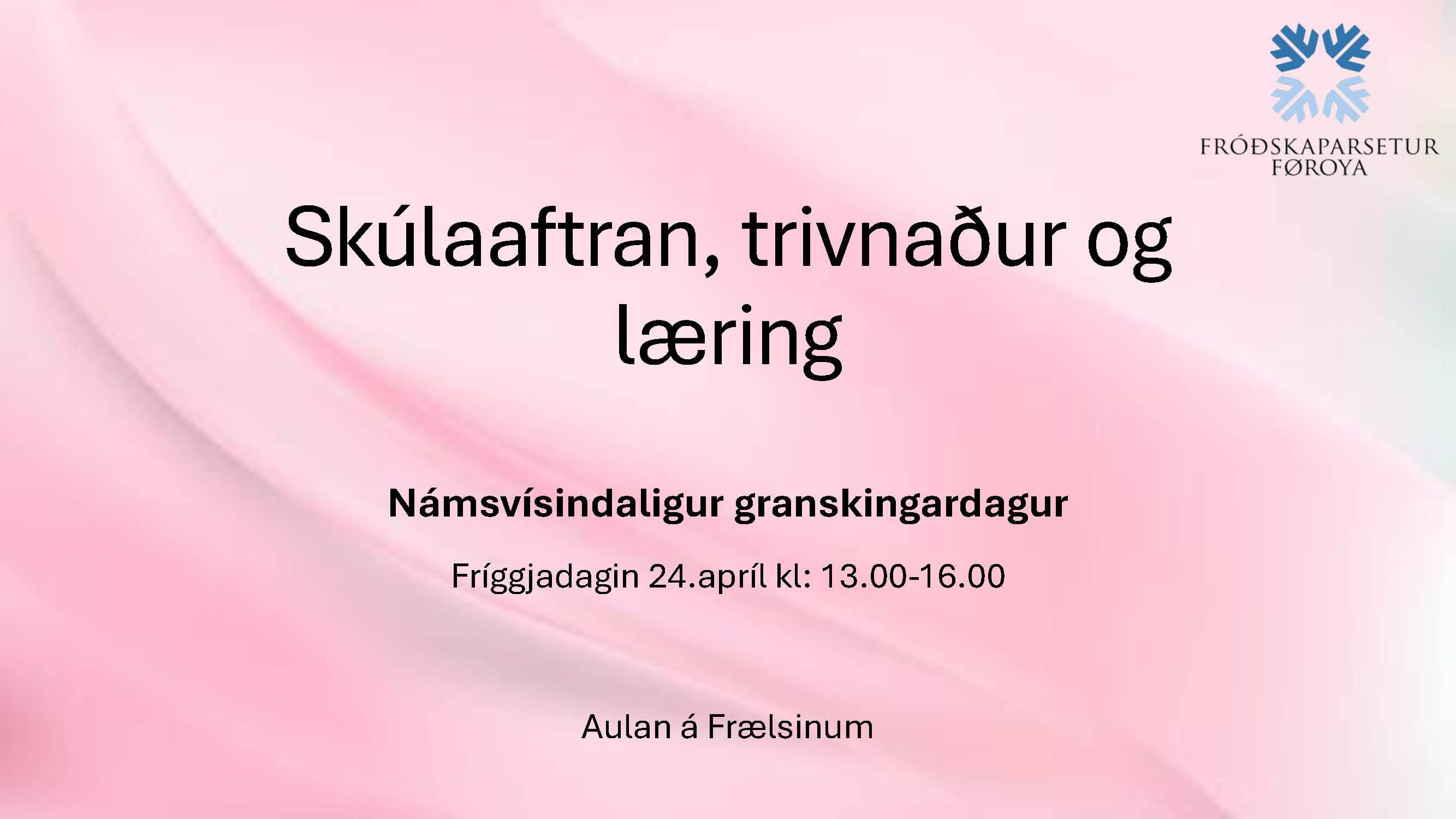 Námsvísindaligur granskingardagur